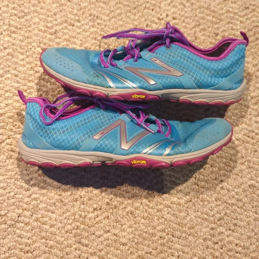New Balance Minimus 20v2 Shoes Sneakers Womens 10 Blue Purple WT20AP2 Minimalist